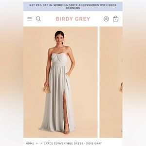 Birdy Grey, dove grey grace convertible dress.
